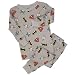 Search : Justice League Logo Thermal Young Boys Pajamas Set, Grey 2T-4T