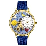 Aquarius Royal Blue Leather And Goldtone Watch #G1810001