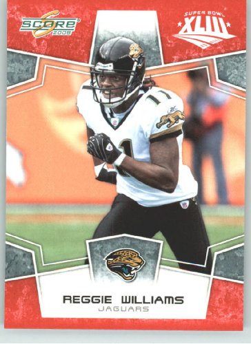 2008 Donruss / Score Limited Edition Super Bowl XLIII # 143 Reggie Williams - Jacksonville Jaguars - NFL Trading Card in a Prorective Screw Down Display Case