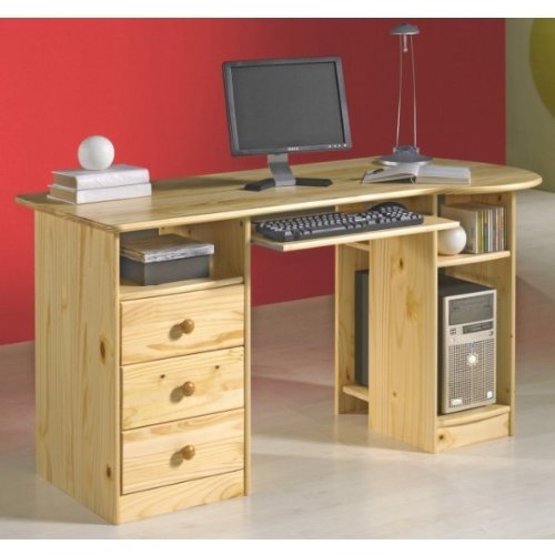 PC-Schreibtisch BOB-2, nord. Kiefer, massiv, 