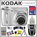 Kodak EasyShare C142 10MP Digital Camera with 3x Optical Zoom and 2.5 Inch LCD in Silver + 4GB Deluxe Accessory Kit
