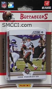 2012 Score Tampa Bay Buccaneers Factory Sealed 12 Card Team Set Including Josh Freeman, Adrian Clayborn, Ronde Barber, Legarrette Blount, Mike Williams, Preston Parker, Vincent Jackson, Dallas Clark, Doug Martin, Lavonte David, Mark Barron and Michael Smith.