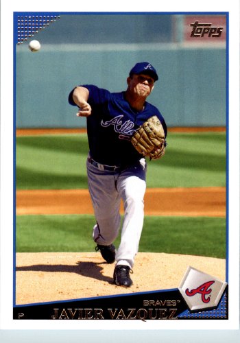2009 Topps Team Edition Atlanta Braves Baseball Card # ATL11 Javier Vazquez Mint Condition - Shipped In Protective ScrewDown Display Case!