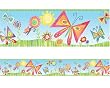 Butterfly Meadow Border Self Adhesive
