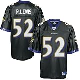 Reebok Baltimore Ravens Ray Lewis Replica Alternate Jersey Large