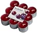 Ivyline Bolsius 16 x 38 mm Scented Tealights, Pack of 18, Black Cherry