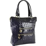 Texier Firenze Croc Patent Tote