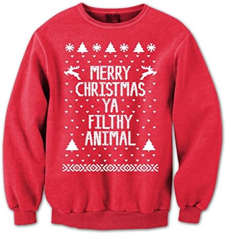 Merry Christmas Ya Filthy Animal Mens Sweatshirt