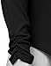 JJ Perfection Women's Texture Woven Thin Ruched Sleeve Open-Front Padded Blazer