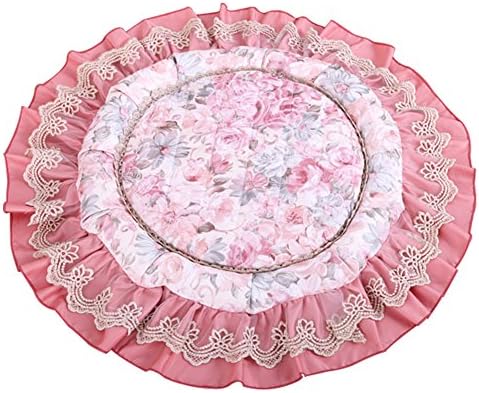 Anti-slip quilted chair cushion/ outdoor dining chair cushion/ cloth round pads-B diameter62cm(24inch)