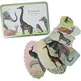 Cavallini Animals - 36 Die Cut Gift Tags, Vintage Archival Images