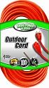Coleman Cable 02309 16/3 Vinyl Outdoor Extension Cord, Orange, 100-Feet