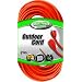 Coleman Cable 02309 16/3 Vinyl Outdoor Extension Cord, Orange, 100-Feet