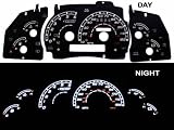 95-01 Ford Ranger w/ Tach Black/white Light Glow Gauge
