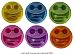 Smile Kids Children Baby Fun Food Color Smiley Face Dish Plate with Spoon Fork Food Grade Material Not Toxic Hygienic Plates (1Pc) RS.158.00