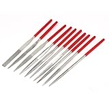 uxcell　ヤスリセット　フラットファイル　ダイヤモンド　トライアングル　ハーフラウンド　スクエアカッター　10 in 1