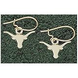 Logo Art Texas Longhorns 10K Gold Team Logo 1/4 Dangle Earrings