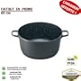 Cocotte faitout en pierre granit� tous feux Rochguss (28 cm)