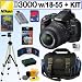 Nikon D3000 10.2MP Digital SLR Camera with 18-55mm f/3.5-5.6G AF-S DX VR Nikkor Zoom Lens + 8GB DLX Accessory Kit