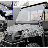Extreme Metal Products EMP-10575 Polycarbonate Full Windshield For Polaris Ranger 400 by AIT