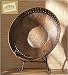 Charger Plate with Concave Design, Hammered Metal Old World Tuscan Decor from the Casa Cristina Collection, 25 Inch Wide