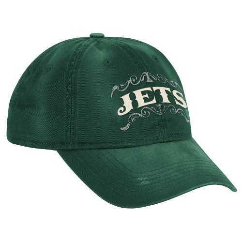NFL Women's Lifestyle Slouch Adjustable Hat - EQ78W (New York Jets, One Size Fits All)