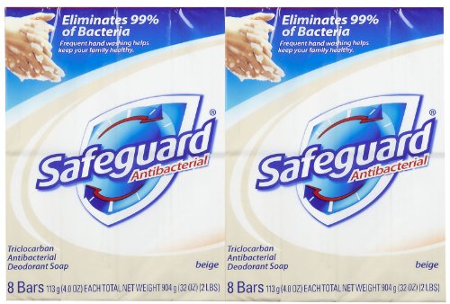 Safeguard Antibacterial Bar Soap, 8 ct