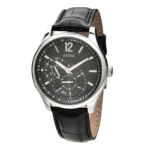 GUESS Mens W85053G1 Round Strap Watch