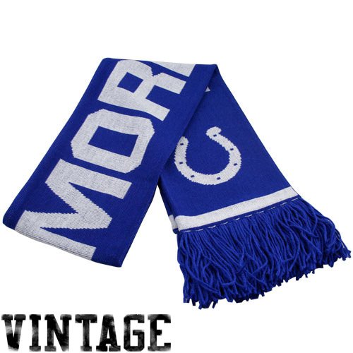 Mitchell & Ness Baltimore Colts Royal Blue Vintage NFL Scarf