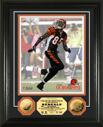 Highland Mint NFL Cincinnati Bengals Chad Ochocinco 24KT Gold Coin Photomint