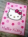 Hello Kitty Kinderteppich Teppich Spielteppich pink mit Blumen HK03