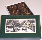 Scott's Cakes 1/2 lb. Chocolate Raspberry Hazelnut Balls in a Homestead Box