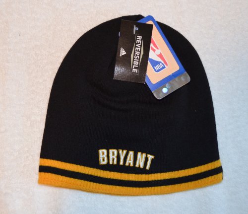 Kobe Bryant LA Lakers Reversible Skull Cap - NBA Cuffless Winter Knit Hat