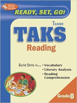 reading taks grade 8th texas test editors rea prep preps association research education amazon