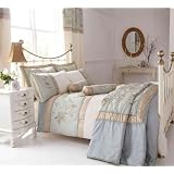 Laurinda Double Embroidered Duvet Set - Duckegg
