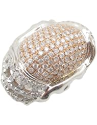 14k White and Pink Gold 2.38ctw Diamond Cocktail Ring LR1126R Size 7.5
