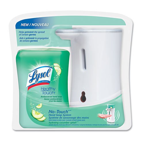 LYSOL HEALTHY TOUCH Products - LYSOL HEALTHY TOUCH - No-Touch Hand Soap System, 8.5 oz, White, Cucumber - Sold As 1 Pack - Automatically senses your hands and dispenses just the right amount of soap every time. - The soap kills 99.9% of bacteria as it is LYSOL HEALTHY TOUCH Products - LYSOL HEALTHY TOUCH - No-Touch Hand Soap System, 8.5 oz, White, Cucumber - Sold As 1 Pack - Automatically senses your hands and dispenses just the right amount of soap every time. - The soap kills 99.9% of bacteria as it is 