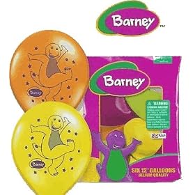 Click here to buy Barney Balloons - Package of 6 Balloons by Balloons.