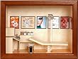 Framed Miniature for a Cosmetician - 5.5 X 7.5 inches by Nava - Best of Israeli Artists Collection