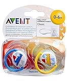 Philips AVENT BPA Free Fashion Infant Pacifier, 0-6 Months, 2 Pack, Colors may vary by Philips AVENT