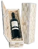 Holzspankiste 1er - für eine Flasche Wein oder Schaumwein