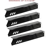 PayandPack 15' x 3 13/16' MBP 91591 BBQ Barbeque Barbecue Replacement Gas Grill Porcelain Steel Heat Plate Shield Tent Diffuser Deflector for Uniflame, Lowes Model Grills