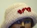 Ht123, Hand Crocheted Pastel Space Dye Gimp Floppy Hat with Two Red Rhinestone Butterfly for Men Women and Teens