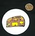 3 button / pin printed with san francisco, industry, factory, coal, california, architecture, building
