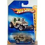 2009 Hot Wheels 027 190 Custom '42 Jeep CJ-2A Khaki 1:64 by Hot Wheels