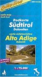  : Bikeline Radkarte S&uuml;dtirol Dolomiten 1:75000. carta ciclotouristica Alto Adige Dolomiti