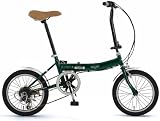 Mini【ミニ】16インチ 折りたたみ自転車 FDB-166 グリーン
