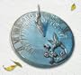 Solid Brass Hummingbird Sundial 8"w