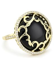 Katie Decker "Ivy" 18k Yellow Gold and Diamond Vine Ring, Size 7