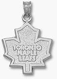 Toronto Maple Leafs 'Maple Leafs Logo' 5/8' Pendant - Sterling Silver Jewelry